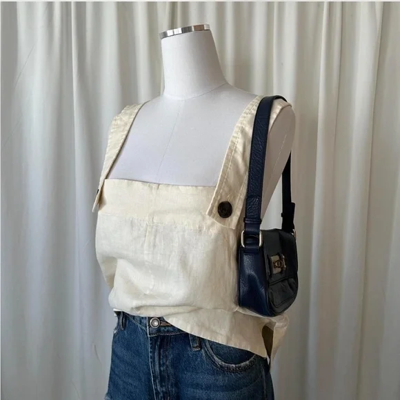 NWT Everlane Apron Linen Tank size 8. - Picture 3 of 8